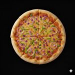 Cheese Onion Capsicum Pizza