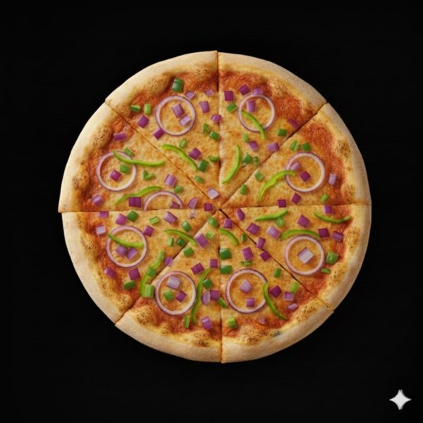 Cheese Onion Capsicum Pizza